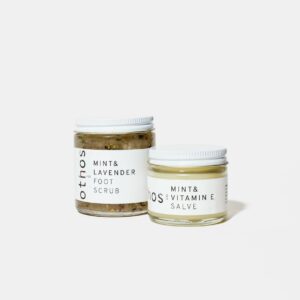 Mint Foot Scrub & Vitamin E Salve Set