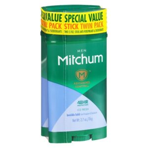 Mitchum Advanced Antiperspirant Stick Ice Fresh - 2.7 oz x 2 pack