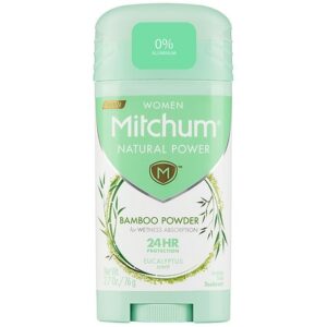 Mitchum Natural Power Deodorant for Women, Eucalyptus - 2.7 oz