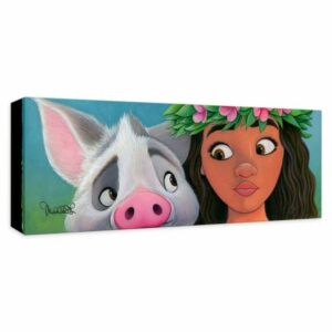 ''Moana's Sidekick'' Gicle on Canvas by Michelle St. Laurent Limited Edition Official shopDisney