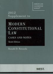 Modern Constitutional Law-2012 Supplement