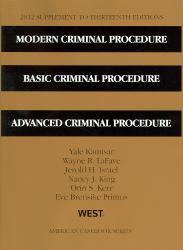 Modern Criminal Procedure-12 Supplement