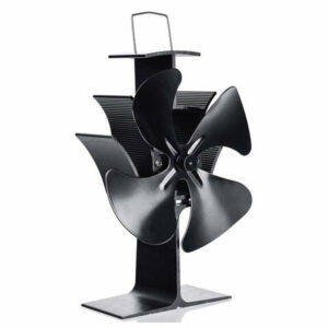 Modern Style 4 Blades Fireplace Stove Fan Fuel Saving Eco USB