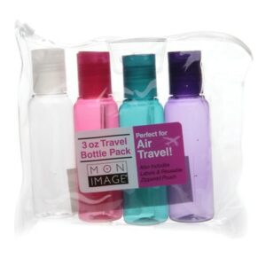 Mon Image 3 oz Travel Bottle Pack, Set of 4 - 1.0 set