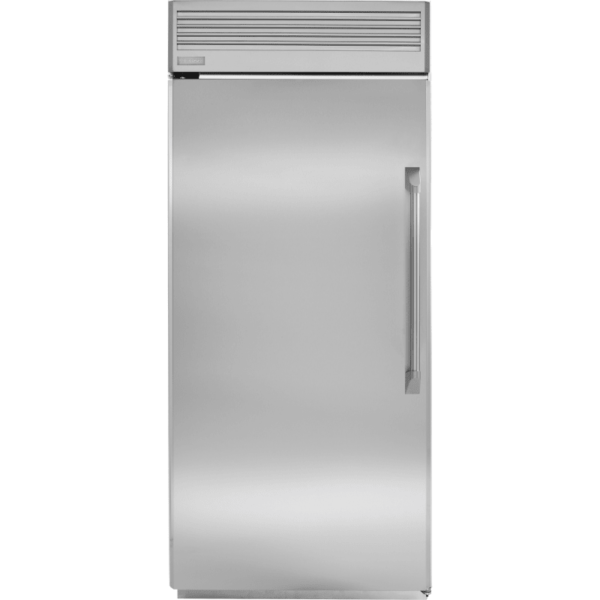 Monogram ZIFP360NHLH 36 Inch Wide 21.9 Cu. Ft. All Freezer with Pro Handle and Left Hinge Door Swing Stainless Steel Refrigeration Appliances Freezers