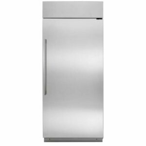 Monogram ZIFS360RH 36 Inch Wide 21.9 Cu. Ft. Capacity Right Handed Upright Freezer Stainless Steel Refrigeration Appliances Freezers Column Freezers