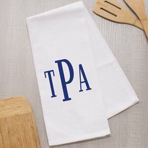 Monogrammed Dish Towel