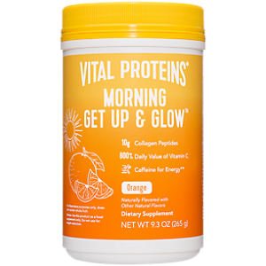 Morning Get Up & Glow Collagen Powder with Vitamin C - Orange (20 Servings)