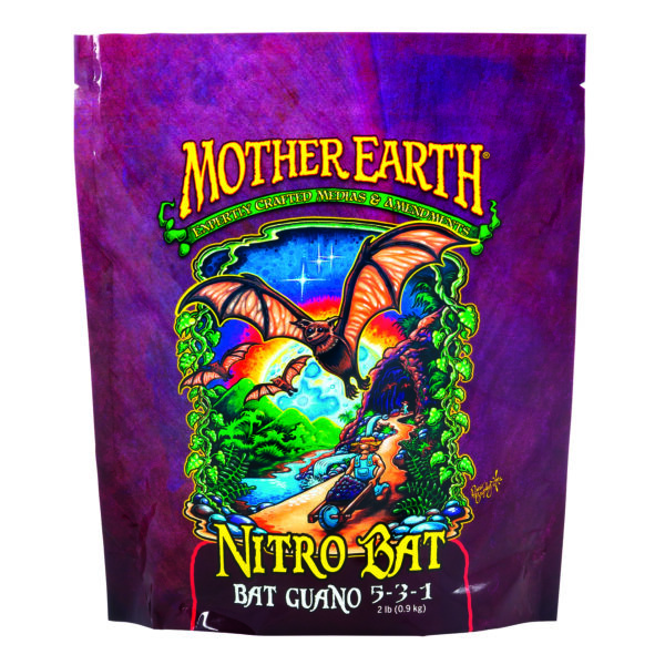 Mother Earth Nitro Bat Bat Guano 5-3-1 Hydroponic Plant Supplement 2 lb.