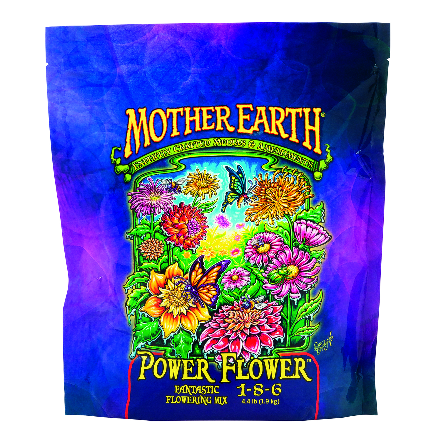 Mother Earth Power Flower Fantastic Flowering Mix 1-8-6 Hydroponic Plant Supplement 4.4 lb. Mother Earth Power Flower Fantastic Flowering Mix 1-8-6 Hydroponic Plant Supplement 4.4 lb.