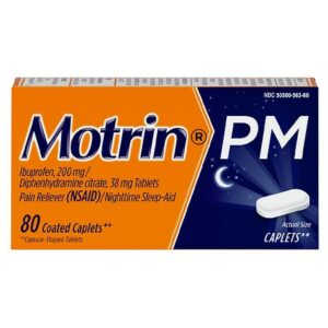 Motrin PM Caplets, 200 mg Ibuprofen & 38 mg Sleep Aid - 80.0 ea