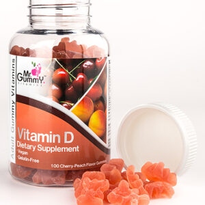 Mr. Gummy Vitamins Vitamins & Supplements 100 - Cherry & Peach Vitamin D - Adult