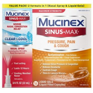 Mucinex Sinus-Max Liquid Gels and Nasal Spray - 1.0 ea