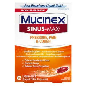Mucinex Sinus Max Severe Congestion Liquidgels - 16.0 ea