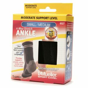 Mueller Sport Care 4-Way Stretch Ankle Support, Moderate Support, Model 6527 - 1.0 ea