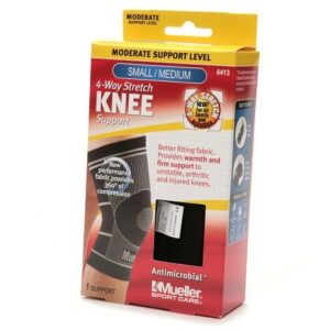 Mueller Sport Care 4-Way Stretch Knee Support, Moderate Support, Model 6413 - 1.0 ea