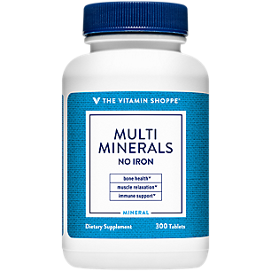 Multi-Minerals with Boron & Vitamin D Iron Free - Essential Trace Minerals (300 Tablets)