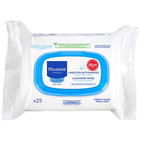 Mustela Cleansing Wipes - 25.0 ea