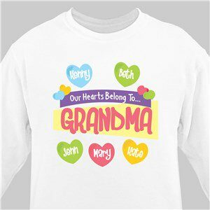 My Heart Belongs to Grandma Printed Sweatshirt