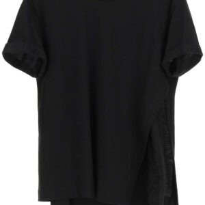 N.21 T-SHIRT WITH TANK-TOP 38 Black Cotton, Silk