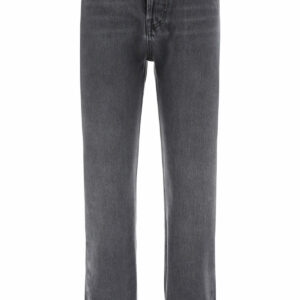 NANUSHKA CHO TURN-UP JEANS 24 Grey Cotton, Denim