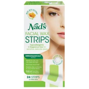 Nad's Facial Wax Strips - 24.0 ea
