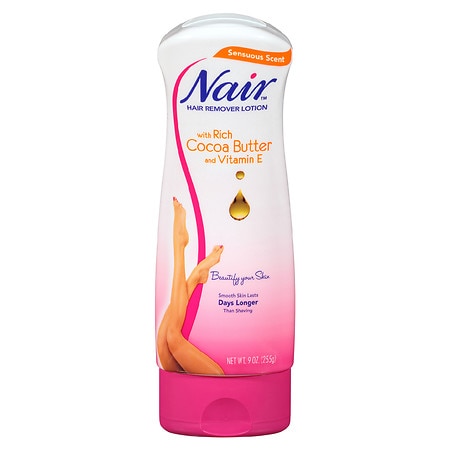 Nair Hair Remover Lotion For Body & Legs Cocoa Butter & Vitamin E - 9.0 oz