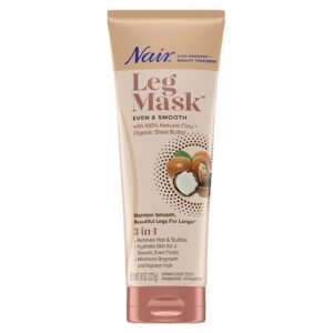 Nair Hair Remover & Beauty Treatment Natural Clay + Shea Butter Leg Mask - 8.0 oz