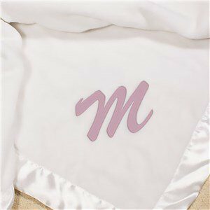 Name or Initial Embroidered Baby Fleece Blanket