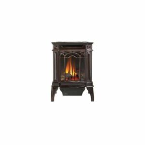 Napoleon GDS20SB 20000 BTU Free Standing Direct Vent Natural Gas Stove with Safety Barrier and Millivolt Ignition Majolica Brown Stove Free Standing