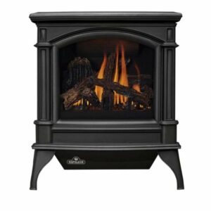 Napoleon GVFS60-1 30000 BTU Vent Free Cast Iron Gas Stove Propane / Metallic Black Stove Free Standing Gas