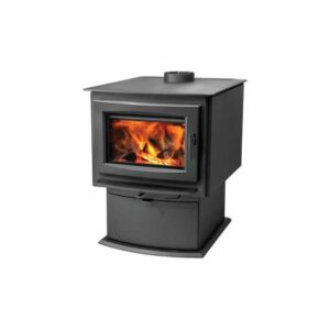 Napoleon S9 85000 BTU 3.0 Cubic Foot Wood Stove with Removable Ash Pan from the S Series Metallic Charcoal Stove Free Standing Wood