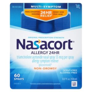 Nasacort Allergy 24 Hour Spray 60 Sprays - 0.37 fl oz