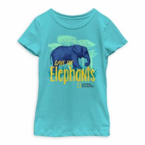 National Geographic ''Save the Elephants'' T-Shirt for Girls Official shopDisney