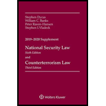 National Security Law and Counterterrorism Law - 2019-2020 Supplement