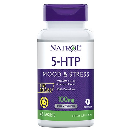 Natrol 5-HTP Time Release 100 mg Dietary Supplement Tablets - 45.0 ea