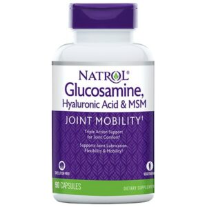 Natrol Hyaluronic Acid, MSM & Glucosamine, Vegetarian Capsules - 90.0 ea
