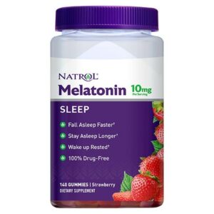 Natrol Melatonin 10 mg Gummies Strawberry - 140.0 ea