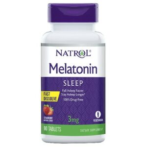 Natrol Melatonin 3 mg Fast Dissolve Tablets Strawberry - 90.0 ea
