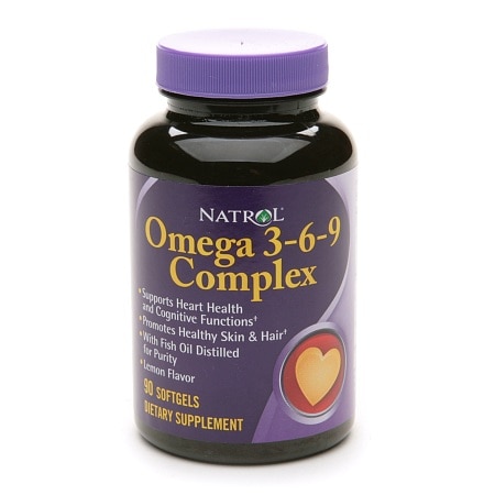 Natrol Omega 3-6-9 Complex Dietary Supplement Softgels - 90.0 softgels