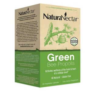 NaturaNectar Green Bee Propolis, Vegetarian Capsules - 60.0 ea