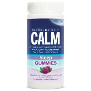 Natural Vitality Calm Sleep Gummies Blueberry Pomegranate - 60.0 ea