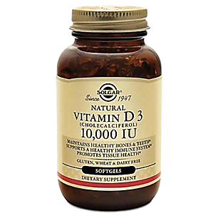 Natural Vitamin D3 - 10,000 IU (120 Softgels)