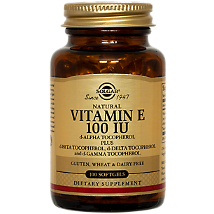 Natural Vitamin E - 100 IU (100 Softgels)