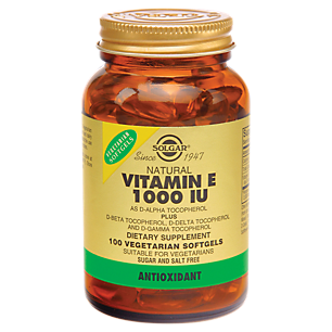 Natural Vitamin E - 1,000 IU (100 Vegetarian Softgels)