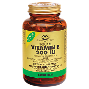 Natural Vitamin E - 200 IU (100 Vegetarian Softgels)