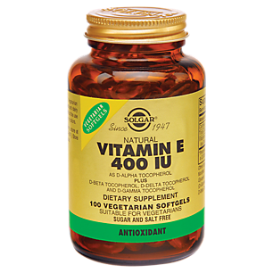 Natural Vitamin E - 400 IU (100 Vegetarian Softgels)