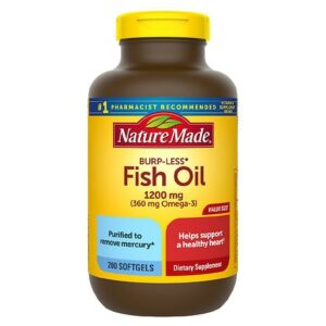Nature Made Burp-Less Fish Oil 1200 mg, For Heart Health - 200.0 ea