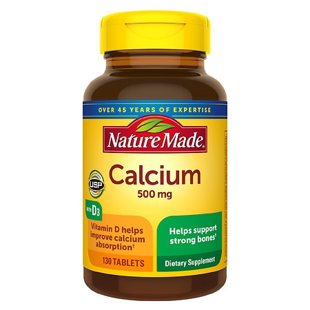 Nature Made Calcium 500 mg Tablets with Vitamin D - 130.0 ea