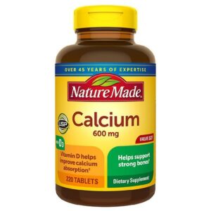 Nature Made Calcium 600 mg Tablets with Vitamin D, Value Size - 220.0 ea
